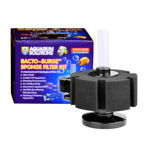 Aquarium Solutions Bacto Surge Sponge Filter Kit Up To 40 Gallons